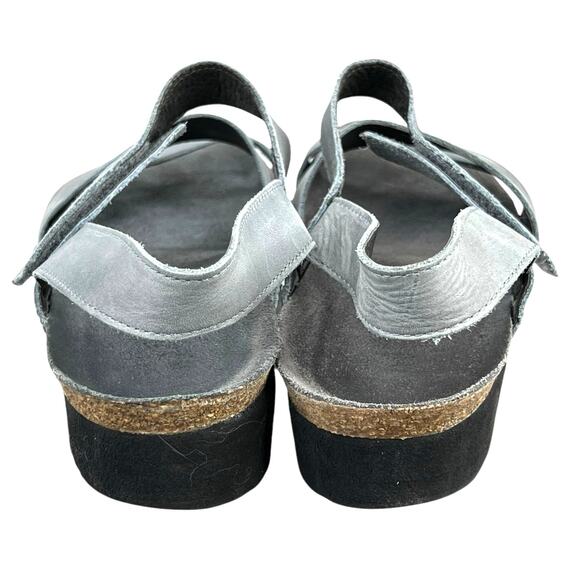 NAOT Women's Kayla Grey Leather Strap Sandals Size 41 US 10 - Picture 8 of 11